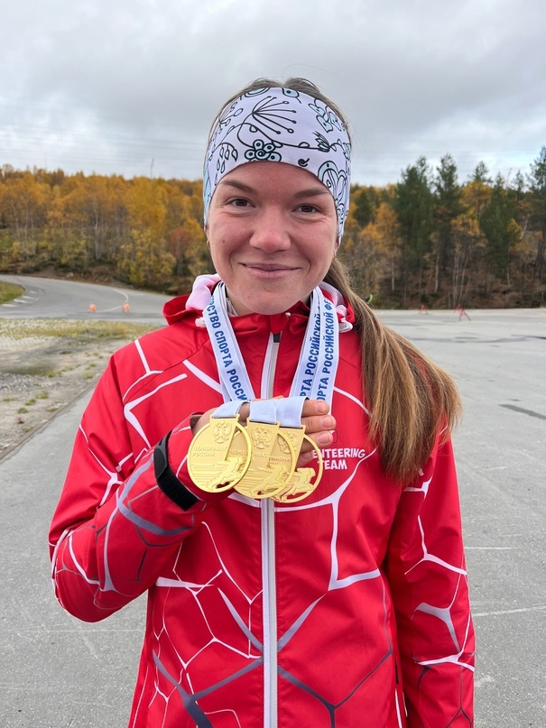 Чемпионат России. Спортивное ориентирование Мурманск, победитель Калинина Вероника, Владимирская область 2023